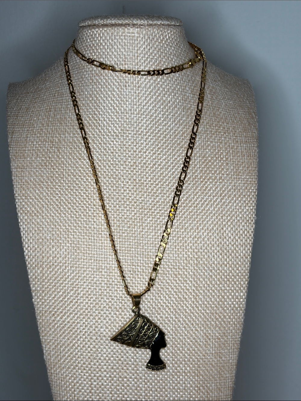 Gold-Tone Silhouette Pendant Necklace - Women Jewelry